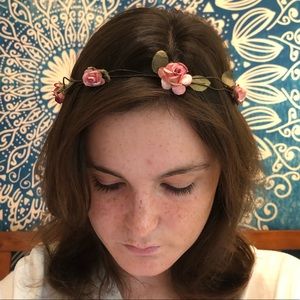 Rose flower crown